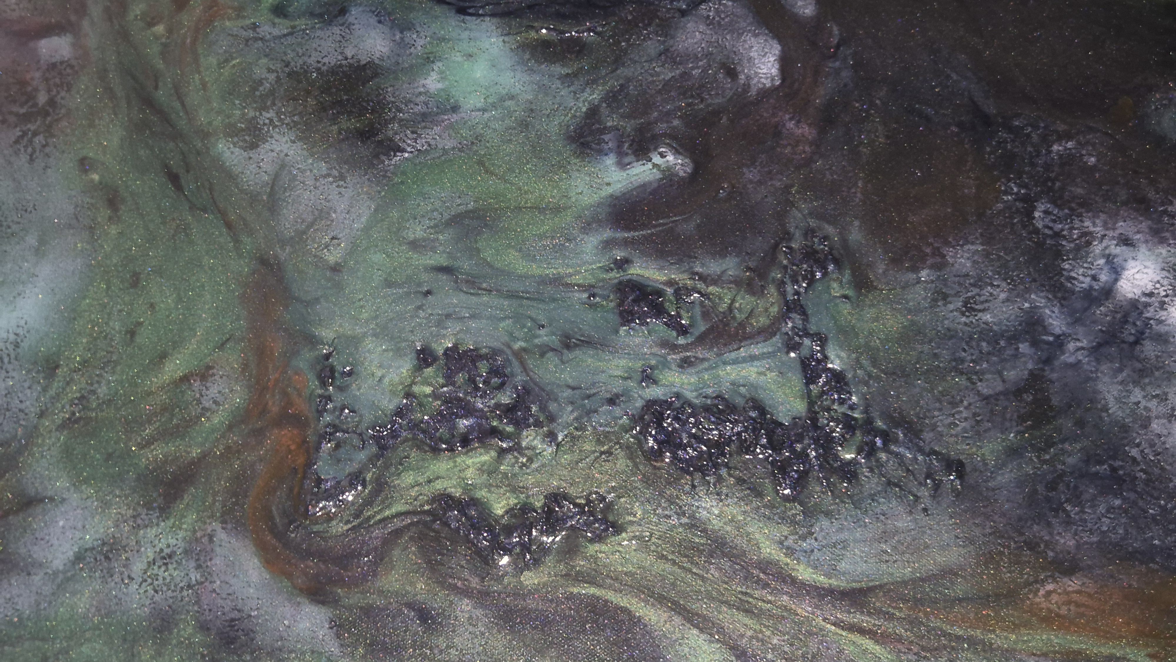 Catharsis, peinture originale de Nicolas Brun — Résine époxy sur toile, vue 3