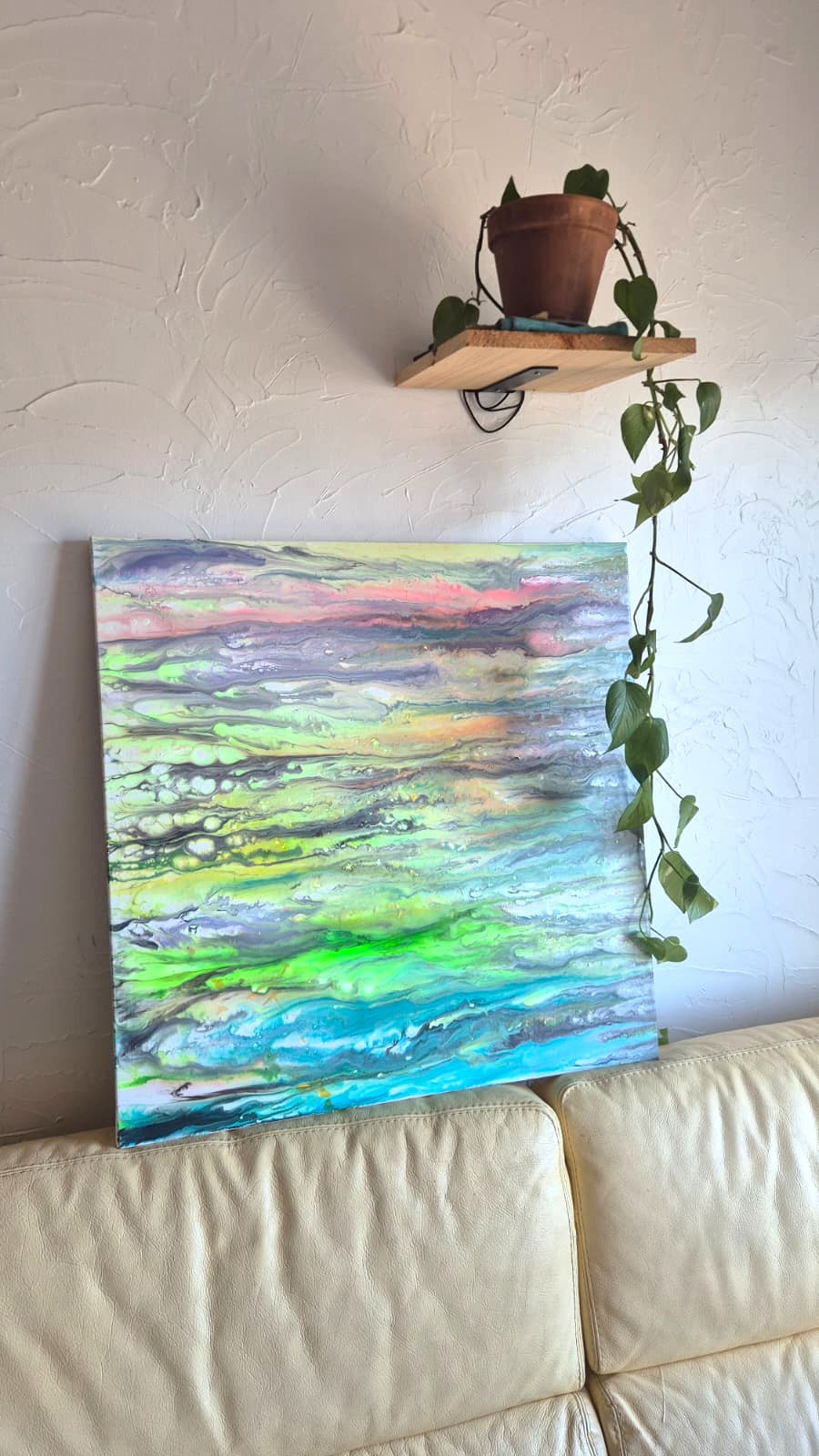 Existence, peinture originale de Nicolas Brun — Résine époxy sur toile